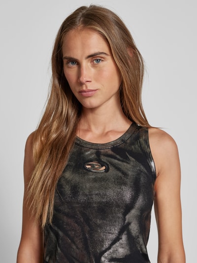 Diesel Top mit Label-Detail Black 3