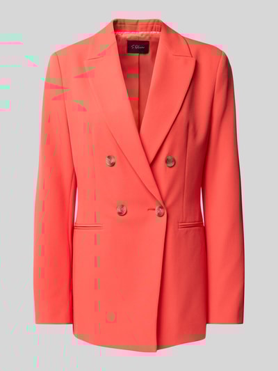 s.Oliver BLACK LABEL Długi żakiet o kroju slim fit z zapięciem na dwa guziki Koralowy 2