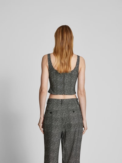 Staud Crop Top mit Reißverschluss Black 5