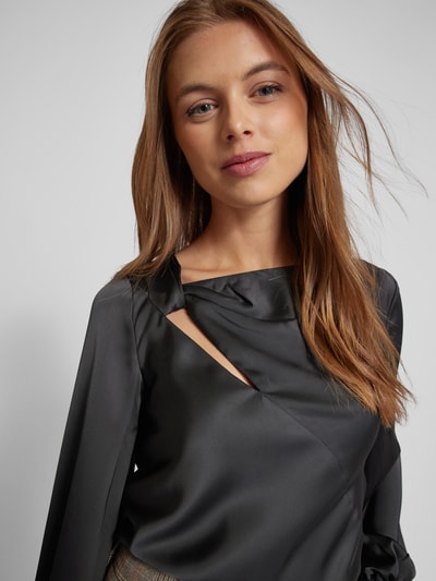 Lauren Ralph Lauren Slim Fit Bluse mit Cut Out Modell 'LARONA' Black 3