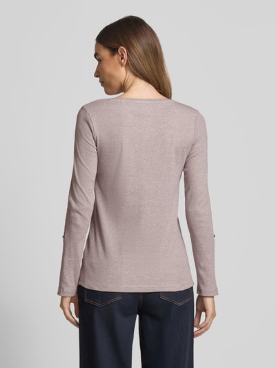 Tom Tailor Regular Fit Langarmshirt aus Baumwoll-Mix Offwhite 5