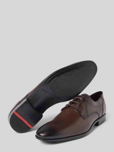 Lloyd Lederderby mit Ziernähten Modell 'CORE' Dunkelbraun 4