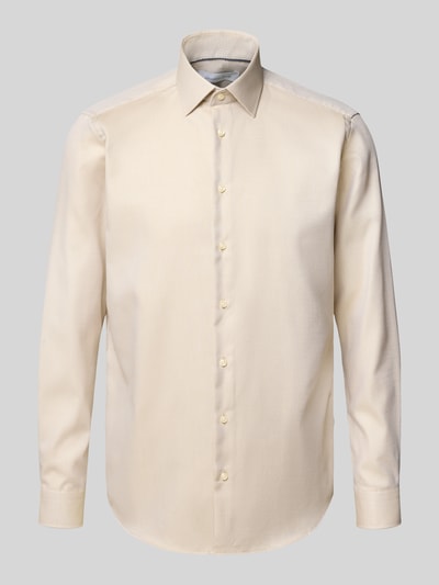 Christian Berg Men Regular Fit Business-Hemd mit Kentkragen Sand 2