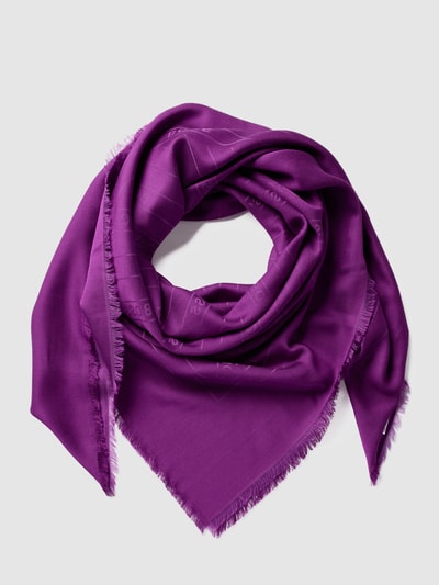 BOSS Schal mit Allover-Logo Modell 'Ledonia' Purple 2