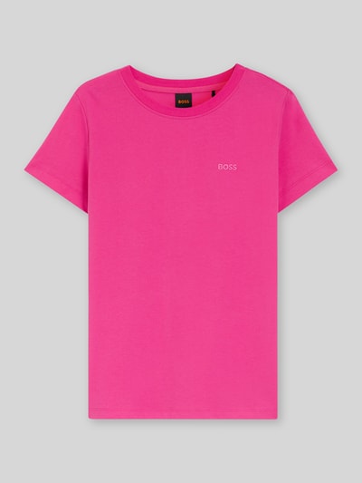 BOSS Orange Regular Fit T-Shirt aus reiner Baumwolle Modell 'ESOGO' Pink 2