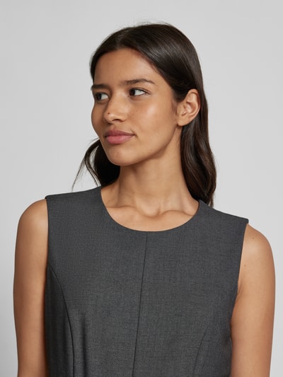 comma Midi-jurk met viscose, model 'September' Antraciet - 3