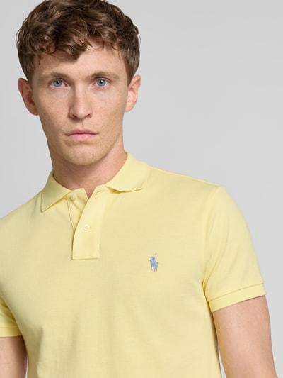 Polo Ralph Lauren Poloshirt mit Label-Stitching Dunkelgelb 3