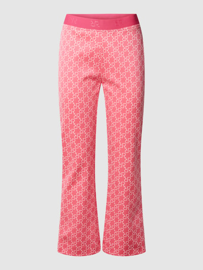 Raffaello Rossi Slim Fit Schlupfhose mit Label-Print Modell Macy G Pink 2