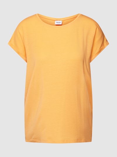 Vero Moda T-shirt met ronde hals, model 'PLAIN' Oranje - 2