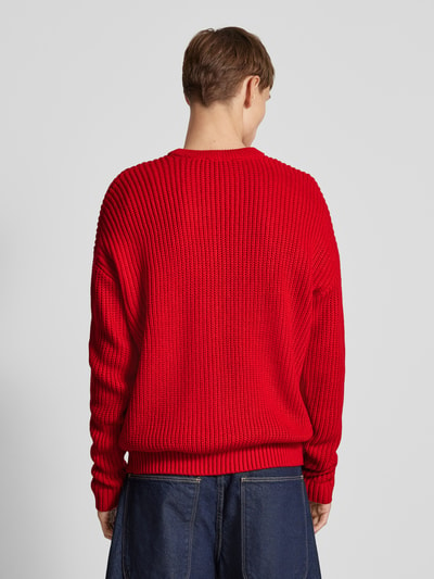 REVIEW Gebreide pullover met ronde hals Rood - 5