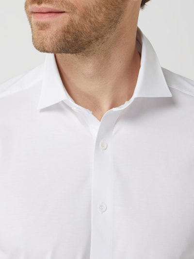 OLYMP Level Five Slim Fit Business-Hemd aus Jersey Weiss 3