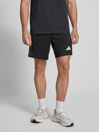 adidas Training Korte trainingsbroek met elastische band, model 'CAMO' Zwart - 4