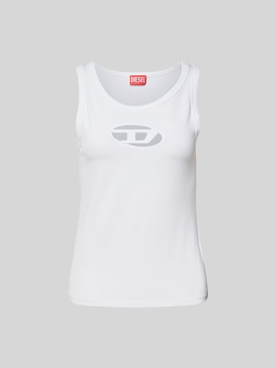 Diesel Tanktop mit Label-Detail Weiss 2