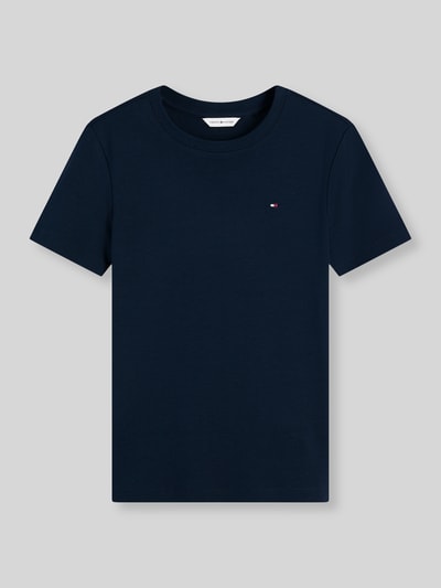 Tommy Hilfiger Slim Fit T-Shirt aus reiner Baumwolle Marine 2
