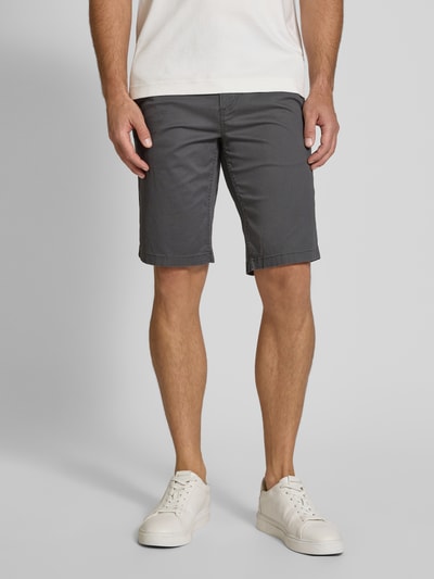Tom Tailor Slim Fit Bermudas aus Baumwoll-Mix Anthrazit 4