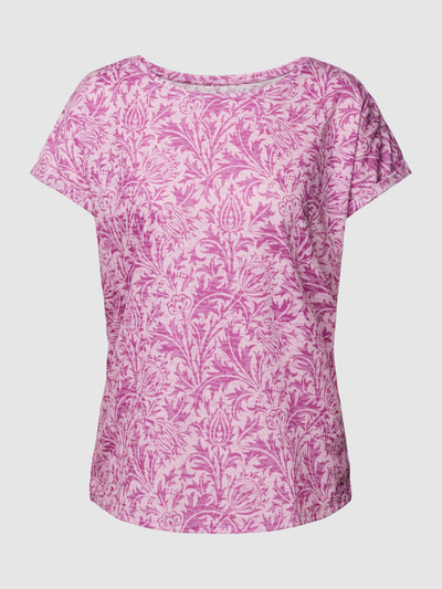 Christian Berg Woman T-Shirt mit Allover-Muster Fuchsia 2