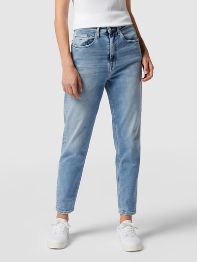 Tommy Jeans Mom Fit Jeans mit Label-Details Jeansblau 4