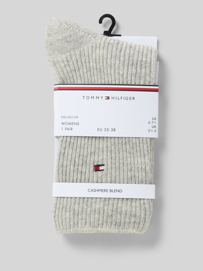 Tommy Hilfiger Sokken met wol en kasjmier Lichtgrijs gemêleerd - 3