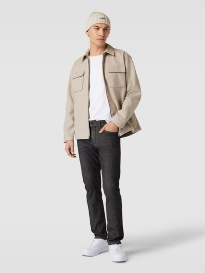 BOSS Slim fit jeans in 5-pocketmodel, model 'Delaware' Middengrijs - 1