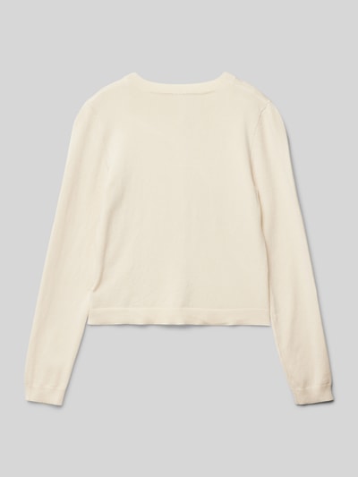 Only Regular Fit Strickjacke aus Viskose-Mix Modell 'NATASHA LIFE' Offwhite 3