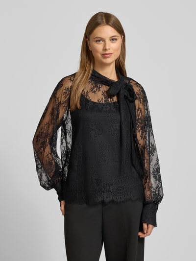 Christian Berg Woman Selection Blusenshirt mit Schleifen-Detail Black 4