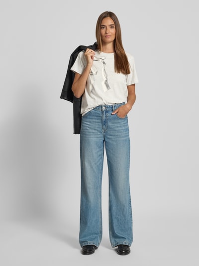 Scotch & Soda T-Shirt mit Motiv-Print Hellgrau 1