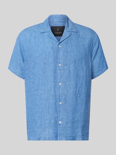 JACK & JONES Premium Regular Fit Leinenhemd Modell 'LAWRENCE' Jeansblau 2