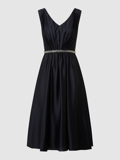 Christian Berg Cocktail Cocktailkleid aus Satin  Marine Melange 2