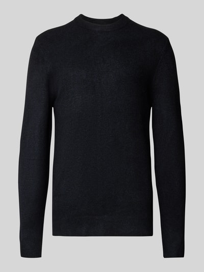 Casual Friday Regular fit gebreide pullover met ronde hals, model 'Heine' Donkerblauw - 2