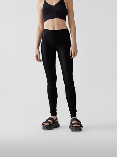 Stouls Lederhose im Skinny Fit Schwarz 4