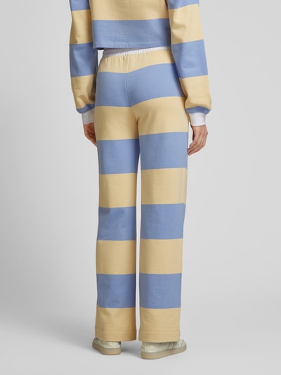 INFLUENCER'S CHOICE BY P&C* Spodnie materiałowe z szeroką nogawką i tunelem Pastelowy żółty 5