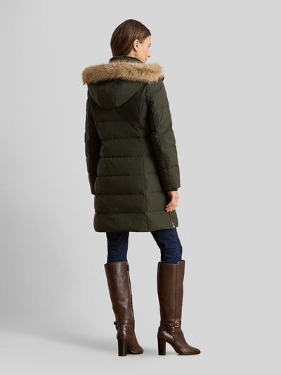 Lauren Ralph Lauren Regular Fit Daunenmantel mit Besatz aus Webpelz Gruen 5
