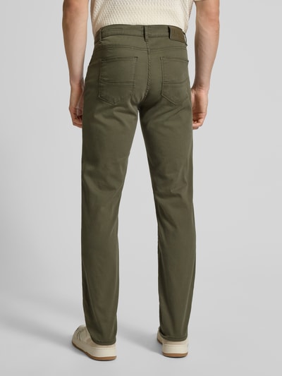 Brax Spodnie z wpuszczanymi kieszeniami model ‘CADIZ’ Oliwkowy 5