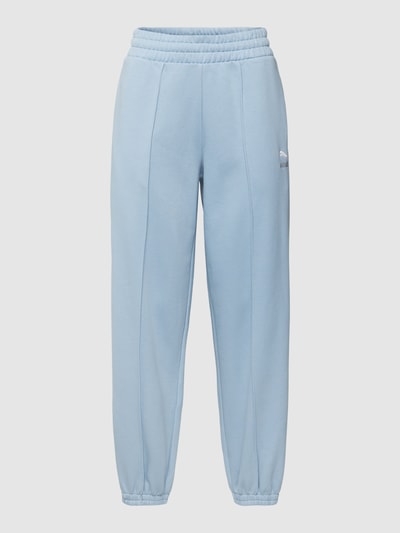 Puma Sweatpants mit Label-Stitching Modell 'Classics' Hellblau 2