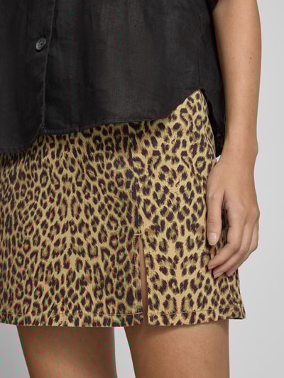 Vero Moda Ausgestellter Jeansrock aus Baumwoll-Mix Modell 'NELLY' Camel 3