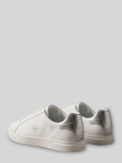 CK Calvin Klein Sneaker aus echtem Rindsleder Weiss 2