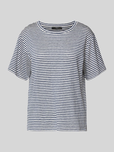 Produktfoto, Regular Fit T-Shirt aus Leinen-Mix Modell 'PELOTA' von Weekend Max Mara, unifarben, Feinstrick, Rundhals, kurzarm, Label-Applikation