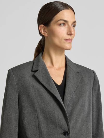 Jake*s Collection Regular Fit Kurzblazer mit Schulterpolstern Dunkelgrau 3
