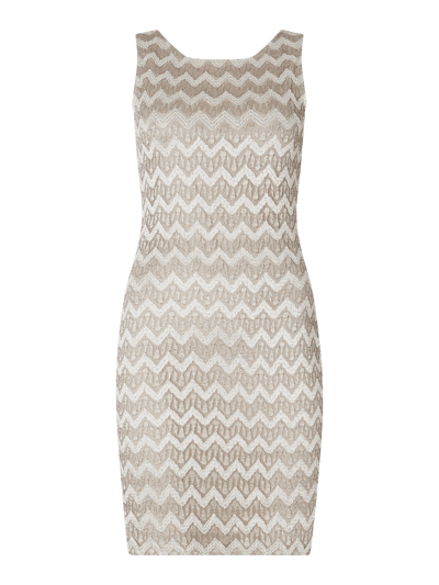 Jake*s Cocktail Cocktailkleid mit Zickzack-Muster Silber 1