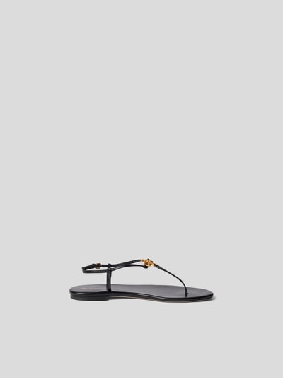 Tory Burch Sandalen mit Logo-Applikation Schwarz 6