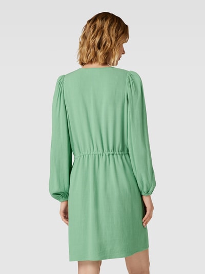 Selected Femme Mini-jurk met V-hals, model 'VIVA' Lichtgroen - 5