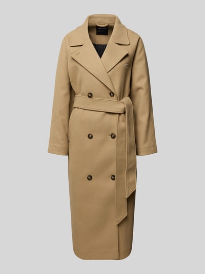 Pegador Mantel mit Reverskragen und Bindegürtel Modell 'VALENCIA' Beige 2