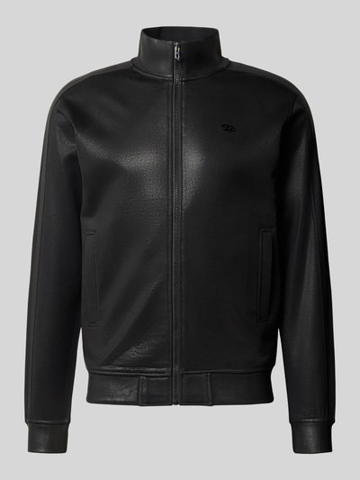 Diesel Bomberjack met logodetail model 'S-GLOSSY' Zwart - 2