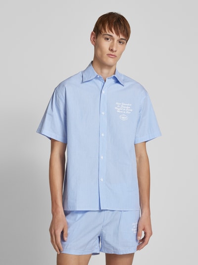 ANOTHER COTTON LAB Regular Fit Freizeithemd mit Kentkragen Blau 4