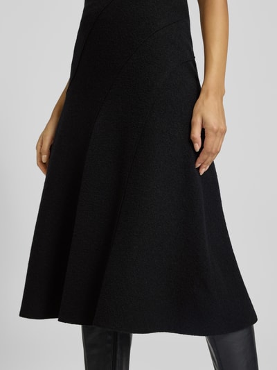 BOSS A-Linien Rock aus gekochter Schurwolle Modell 'VICENA' Black 3