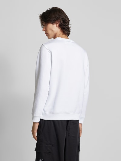 Calvin Klein Jeans Sweatshirt met labelprint, model 'OUTLINE' Wit - 5