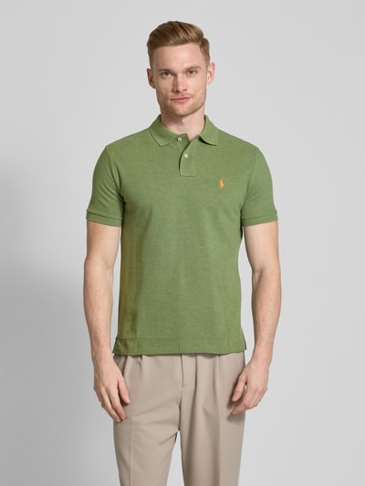 Polo Ralph Lauren Koszulka polo z wyhaftowanym logo Khaki 4