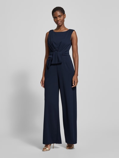 Vera Mont Jumpsuit mit U-Boot-Ausschnitt Dunkelblau 4