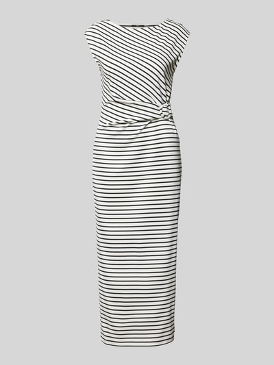 Zero Sukienka midi ze wzorem w paski Granatowy 2