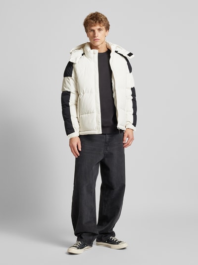 Jack & Jones Steppjacke mit Kapuze Modell 'AERO' Weiss 1